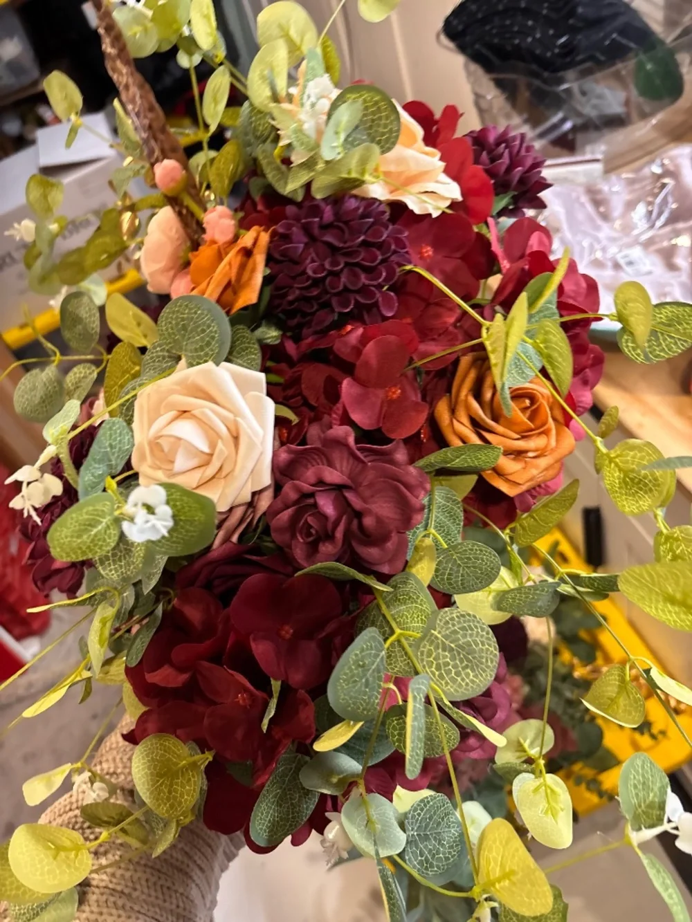 Floral arrangement, artificial